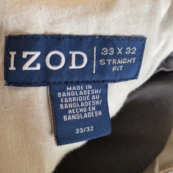 Izod Straight Fit 33 x 32 Dress Pants/Jeans - Picture 3 of 6